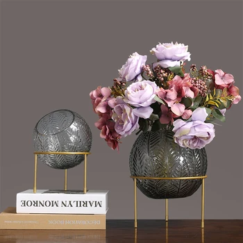 Modern, Simplu și ușor de Lux Transparent Vaza de Sticla Hidroponice Flori Recipient Nordic Masă Living Hol