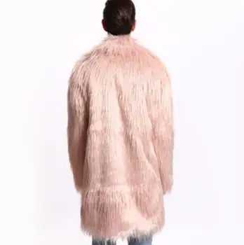 Toamna faux blană de nurcă geaca de piele barbati de iarna de cald îngroșa blană haină de piele barbati negru jachete jaqueta de couro moda B51