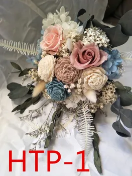 Nunta accesorii mireasa cu flori în mână 3303 HTP