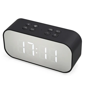 Portabil Ceas cu Alarmă fără Fir Bluetooth Boxe Stereo Display LED Radio FM Ceas Alarma Wireless Stereo Subwoofer Music Player