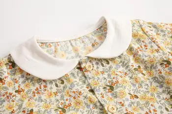 Copil haine de fata bumbac pentru copii cu mânecă lungă-o bucată de toamnă și de iarnă haine pentru copii floral romper baby salopeta nou-născut