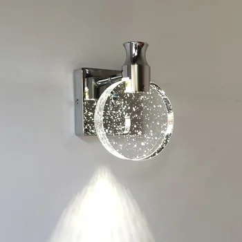 Noptiera de fundal machiaj LED lampă de perete dormitor Nordic masă oglindă camera de cristal lampă de perete lampă de perete lux lumina culoar