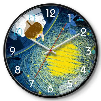 Lux Ceas de Perete Metal Art Creative Ceasuri Mari de Perete Home Decor Camera de zi Dormitor Tăcut Horloge Murale Idei de Cadouri FZ128