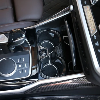 Fibra de Carbon Stil ABS Masina Centrală de Control Ceașcă Titularul Cadru Ornamental pentru Seria 3 G20 G28 325Li 2019 2020