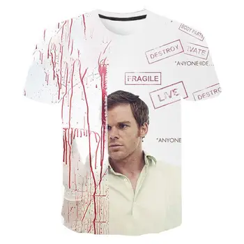 Imprimare 3d TV play-Dexter Unisex tricou Vara fierbinte de vânzare tricou de Moda pentru Barbati, Femei supradimensionat Tricou homme hip hop Sweatwear