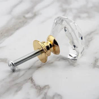 20-40mm Geam de Cristal Butoane Sertar Dulap Forma de Design, Dulap Ocupa de Hardware Diamant Butoane Sertar Trage Ușa de la Bucătărie Cabinetului