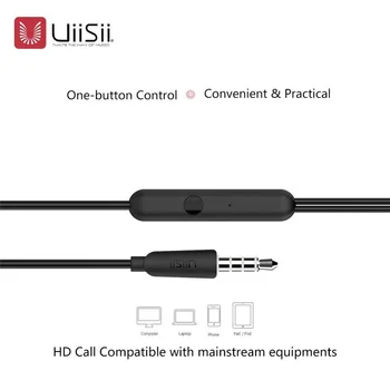 UIISII U7 Tehnologie Hibrid Unități de Căști HIFI Triple Driver În Ureche Căști setul cu Cască Stereo cu Microfon