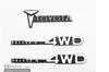 6WD Toyota Logo-uri pentru 6WD 1/10 TF2 Traseu Finder 2 Hilux Buriser TOYOTA RC