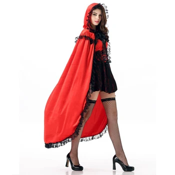 Halloween Little Red Riding Hood Costum Adult Cosplay dress petrecerea de Crăciun de performanta club de noapte, îmbrăcăminte pentru femei JQ-1035