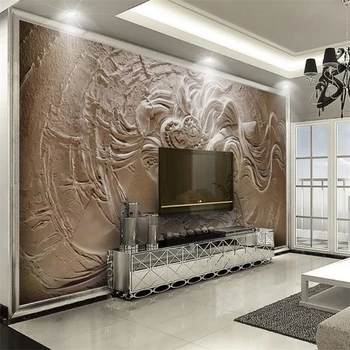 Beibehang 3d Personalizat de hârtie de perete 3D anaglifă frumusete tapet canapea camera de zi dormitor fondul tv de perete decor acasă