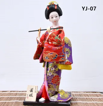 MYBLUE 30cm Colorate Gheișă Japoneză Kimono Doll Sculptură Figurine Acasă Decorare Camera Accesorii Cadouri Artizanat