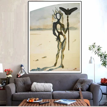 Salvador Dali Abstract răsucite characterOil Pictura pe Panza, Postere si Printuri Cuadros de Arta de Perete Imaginile Pentru Camera de zi