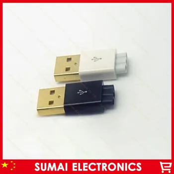 50sets Placare cu Aur 3 IN 1 DIY USB 2.0 Conector Mini USB Plug de sex Masculin cu Trei fire de ieșire