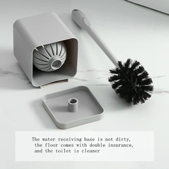 Punch-gratuit perie wc montat pe perete scurgere cu set de bază de uz casnic toaletă agățat de perete de toaletă perie de curățare