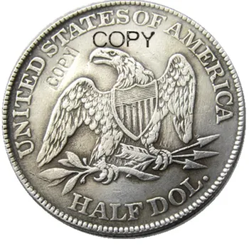 NE 1853 P/O, Libertate Așezat Jumătate de Dolar de Argint Placat cu Copia Monede