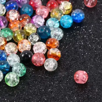 100buc Frumos DIY Margele Ambarcațiuni Instrument de Cristal Crack Colorate Margele de Sticla Drăguț a Face Bijuterii Accesorii Cadouri