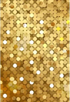 Sclipici auriu Puncte Bling Paiete fundal fotografie poliester sau Vinil, pânză de Calculator de Înaltă calitate de imprimare de fundal petrecere