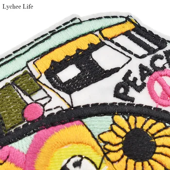 Lychee Viața Moda Mașină de Brodat Adeziv Patch-uri de Handmade-Stick pe Îmbrăcăminte Accesorii pentru Decor Pentru Copii