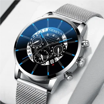 Bărbați Ceas Reloj Hombre Relogio Masculino din Oțel Inoxidabil Calendar Cuarț Ceas de mână pentru Bărbați Ceas Sport, Ceas Geneva Ceas ore