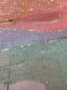 2017 4 Culori ghipura africane secvență cupion dantela pentru rochii de mireasa Nigerian Africane paiete tulle dantela tesatura