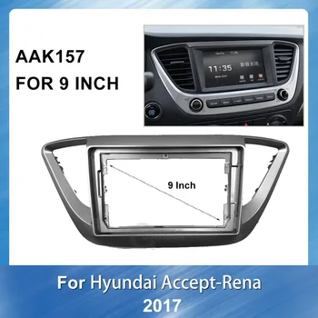 9 inch Radio Auto Multimedia fascia DVD Player cadru Pentru HYUNDAI SOLARIS ACCENT VERNA 2017 Mașină panoul de bord Instalare Montare