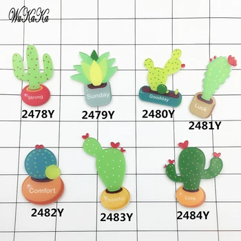 Wukaka 3-6 Buc 1 set de Desene animate Acrilice Cactus Brosa Pentru Fata Femeie Insigne Îmbrăcăminte Rucsac Decor Broșe pin