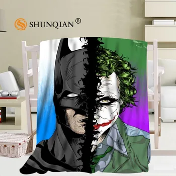 Personalizat Joker Model Pătură de Călătorie Acasă TV Casual, Relaxați-vă pentru Familia Moale Pufos Pătură Caldă