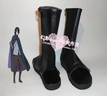 Naruto Sasuke Uchiha Negru De Halloween Cosplay Cizme Pantofi H016