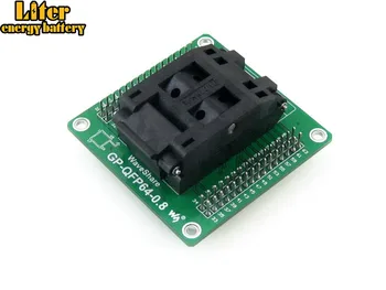 QFP64 PQFP64 TQFP64 LQFP64 Adaptor Yamaichi IC51-0644-824 IC Test Programarea Socket Adapter 0.8 mm Pas IC dimensiunea Corpului 14*14mm