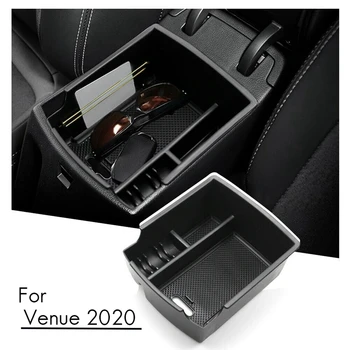 Pentru 2020 Hyundai Sigură Mașină Consola Centrala Cotiera Cutie Depozitare Paleti Tavă Recipient cu covor de Cauciuc