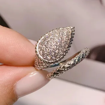CIBO înaltă calitate picături brățară inel de deschidere costum accesorii cupru inlay zircon doamna temperament elegant