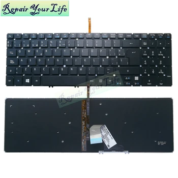 Tastatura Laptop pentru Acer V5-571 V5-531 V5-551 SP tastatura spania Standard, cu iluminare din spate AEZRPP01010 NSK-R3LBQ