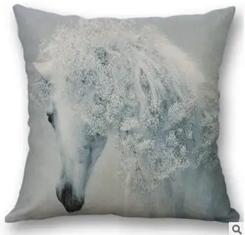 Lenjerie de pat din bumbac abstract cal imprimate față de pernă față de pernă spătar canapea pernă lombară acoperă interior