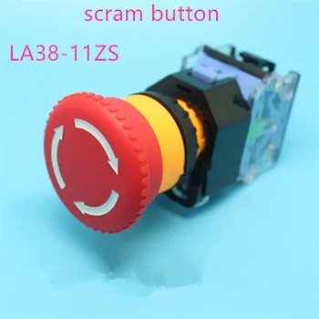 LA38-11ZS opri Ciuperci Cap de Oprire de Urgență Buton de Auto-Blocare 22mm