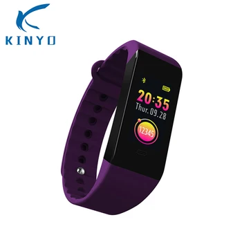Kinyo 2018 Bluetooth Inteligent Brățară Tracker Activitate Dinamică de Monitorizare a ritmului Cardiac Inteligent Trupa cu 0.96 inch TFT Culoare Ecran