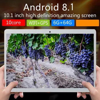 V10 Clasic Tableta 10.1 Inch tablet PC Android Versiunea 8.10 Super tablete 6GB Ram 64GB Rom WiFi GPS 10.1 comprimat