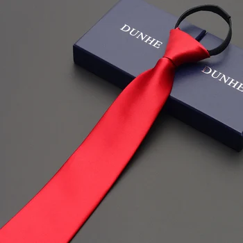 De înaltă Calitate 2019 Noi Designeri Marci de Afaceri de Moda Casual 7cm Slim Cravate pentru Barbati, cu Dungi Negru cu Fermoar Cravata cu Cutie de Cadou