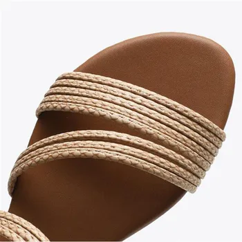 YAERNI de sex Feminin Serpentine Cruce Curele Deschis Deget de la picior Plat Sandale de Moda Fund Moale Roma Sandale Pantofi de Vara pentru Femei Sandalias mujer