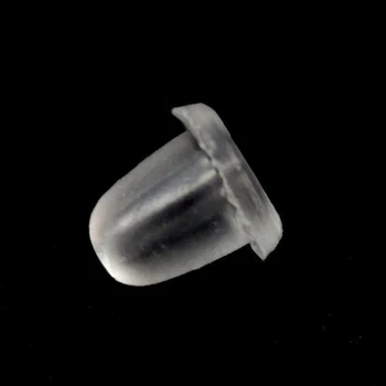 100buc/Lot Dop de Cauciuc Susținută Cercei Bijuterii Glonțul din Plastic Ureche Plug Conectarea Blocat Cercel Spate Pentru Stud Cercel