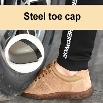 Moda Barbati steel toe pantofi de protecție antiglonț material talpa ușor de izolare site-ul de lucru sudor siguranță cizme Barbati Pantofi