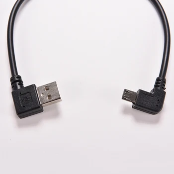 JET 27cm 1 BUC Unghi Drept USB 2.0 OTG Masculin la 90 de Grade la Stânga Unghi Micro USB 5 Pini de sex Masculin la Cablu Cablu Adaptor Conector