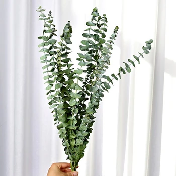 10 Bucată De Simulare Plante Verzi De Frunze De Eucalipt Ramură Artificiale Fals, Flori De Nunta De Fotografiere Prop Acasă Decoratiuni Ghirlanda