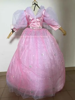 Custom-Made Femei Glinda Zâna Cea Bună Cosplay Costum De Halloween Rochie