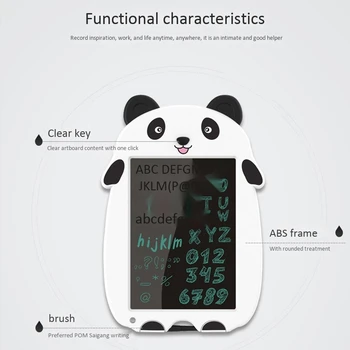 8.5 Inch Placa de Desen Panda Tabla de Scris LCD Electronice Placa de Desen Desene animate Smart Board pentru Copii