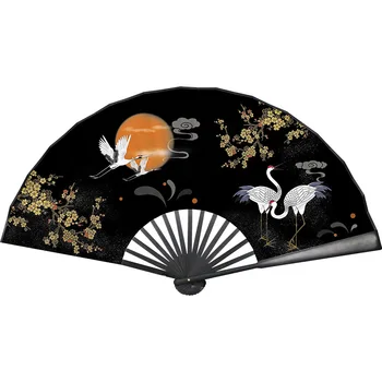 Stil antic negru os ventilator rabatabil ventilatorul de 10 inch stil Chinezesc Hanfu accesorii femei transporta pe băiat agresiv vagabond fan