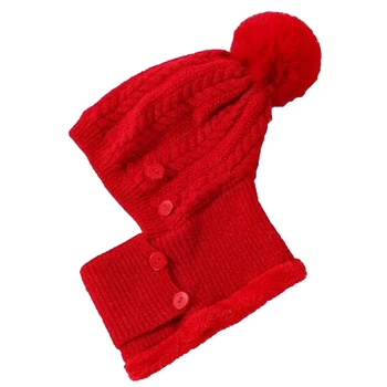 Iarna-O Singură Bucată Cald Tricotate Pălărie Masca Gât Pălărie Femeile În Aer Liber, Ciclism Coldproof Plus De Pluș Căciulă De Lână, Păr De Iepure Minge Găleată Pălărie