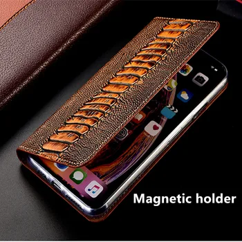 Struț gheara din piele magnetice telefon caz pentru Umidigi Bison/Umidigi A9 Pro/Umidigi A7 Pro/Umidigi A7 flip cover cazuri