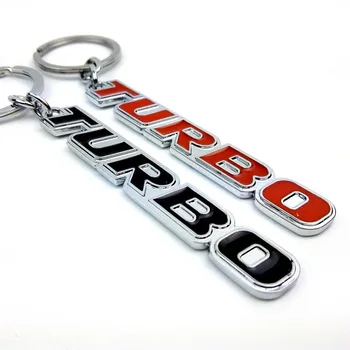 Masina de Metal Logo-ul TURBO Breloc breloc breloc de Chei Auto Styling Pentru Mercedes BMW Audi Ford, Honda, Nissan, Toyota, VW chaveiro