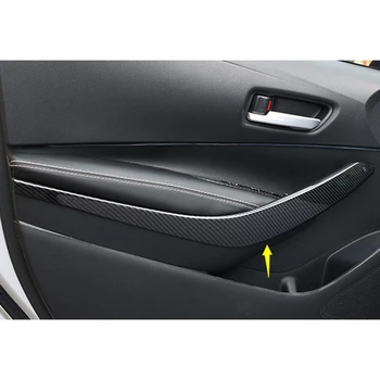 2 buc ABS Fibra de Carbon Auto Interior Ușa din Față Cotieră Capac Capitonaj Portieră Mâner Capac Ornamental pentru Toyota Corolla 2019 2020