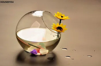 Sticla de cristal, Vaze de Flori Vaza pentru Decor Acasă Ornamente Acvariu Rezervor de Terariu Recipient Hidroponice Oală Petrecere de Nunta Cadouri